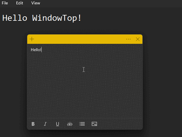 WindowTop
