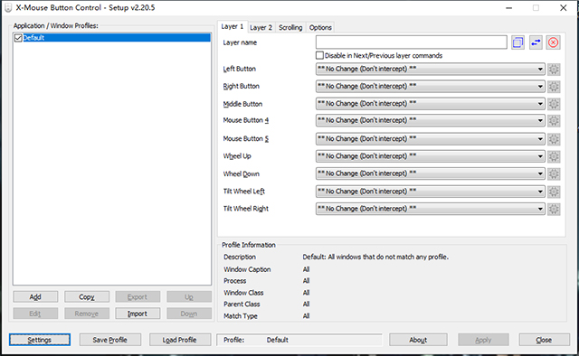 X-Mouse Button Control